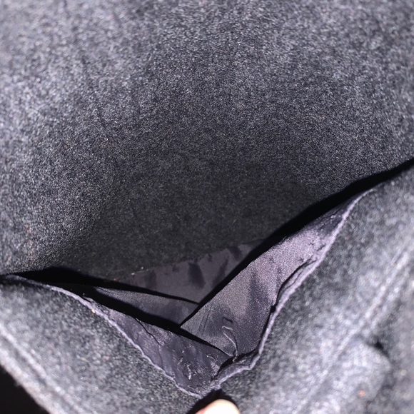 Sasha Design And Quality Dark Gray Peacoat - Picture 8 of 15